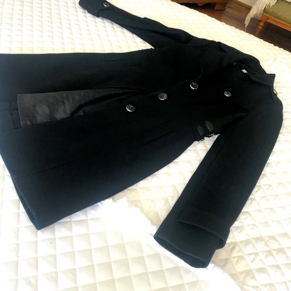 Kenneth Cole Womens Dress coat 3/4 length Black.  Size 6